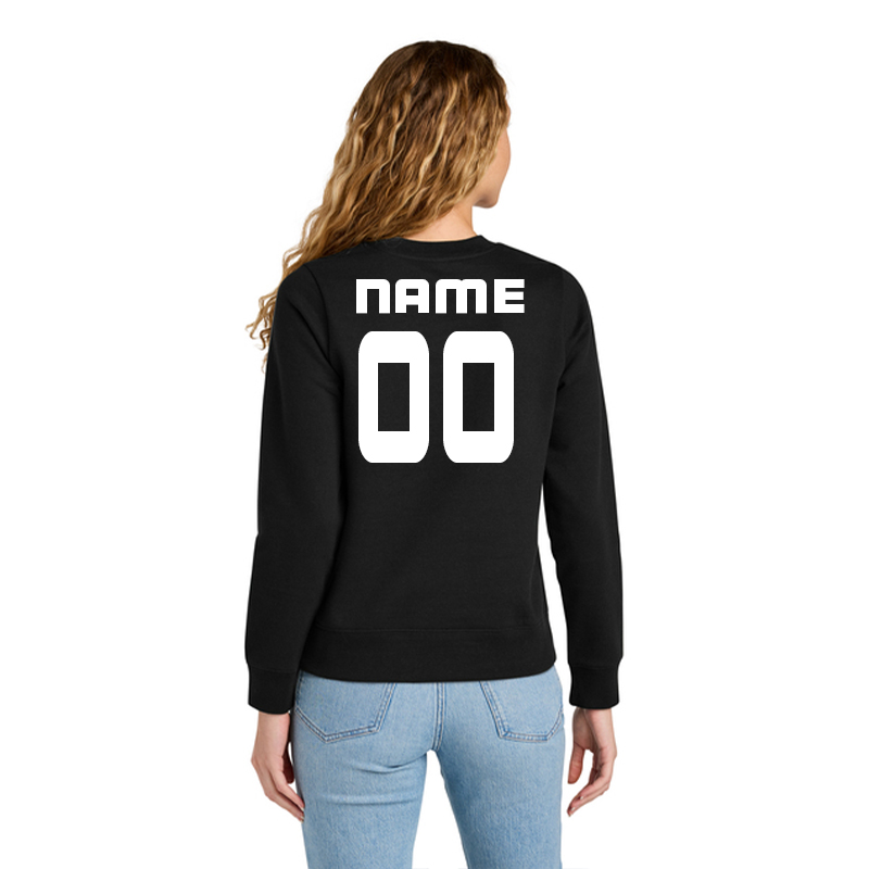 Jedi Knights Women’s Fleece Crewneck - Black - Image 2